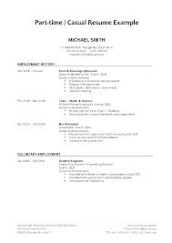 Part Time Job Resume Student Part Time Job Resume Examples Template