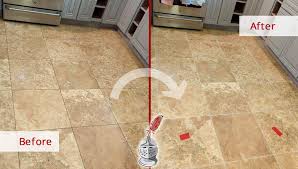 this travertine kitchen floor in st