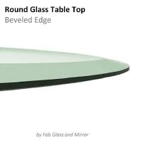 clear round glass table top