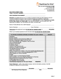 peachcare employment form fill out