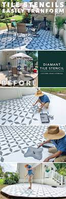 stenciling tiles easily transforms your