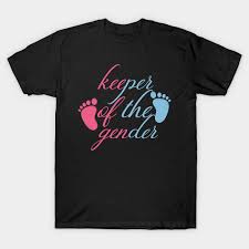 Keeper Of The Gender Reveal T Shirt Baby Baby Announcement Shirt Gender Reveal Pregnancy Announcement Girl Boy Baby Shower Team Pink Team Blue