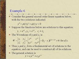 solutions of linear geneous equations
