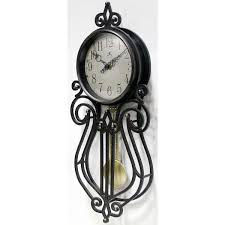 Infinity Instruments Weathered Antique Pendulum 20 Wall Clock
