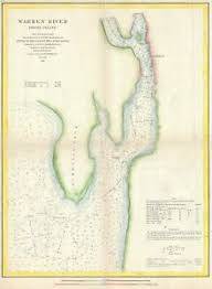 Details About 1866 U S Coast Survey Map Or Chart Of The Warren River Rhode Island