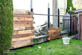 Rustic Reclaimed Wood Garden Fence