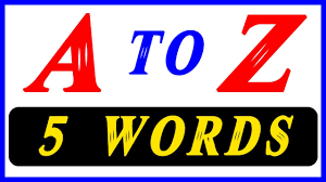 Rd.com knowledge grammar & spelling the alphabet is one of the first things we learn. A To Z English Alphabet Words