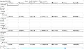 Lunch Schedule Template Excel Vacation Schedule Template