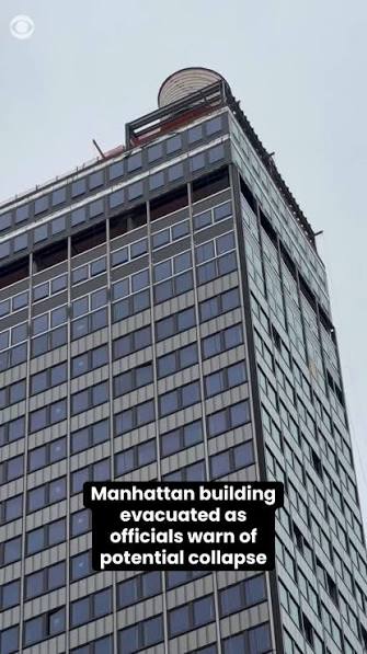 A building in midtown Manhattan was evacuated after fire officials said two columns buckled and floors were sagging between the 21st and 26th floors. Several buildings nearby have also been evacuated ...