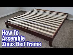Zinus Marissa Wood Bed Frame Assembly