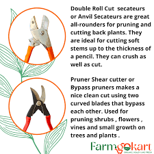 double roll cut secateurs