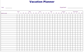 Employee Vacation Planner Template Excel Teplates For