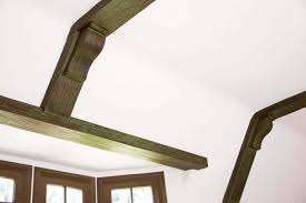 how we refinished our wood beams