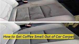 coffee smell out of car carpet