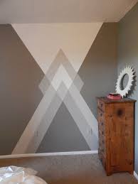 Bedroom Wall Paint Geometric Wall