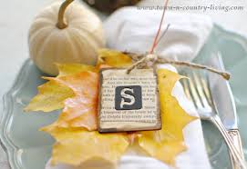 Diy Fall Place Cards Town Country Living