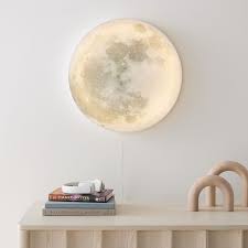 lit acrylic moon west elm
