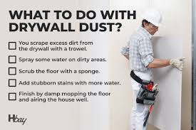 how to clean sheetrock dust