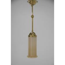 Art Deco Vintage Brass And Glass