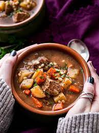Hearty And Positively Soul Warming This Beef Barley Soup Simmers All  gambar png