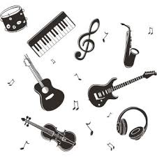 Guitar Wall Stickers Piano Wall Decals