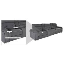 kim gray home theater seating with 5pcs