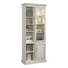 display curio cabinet in light gray
