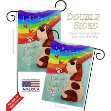 Rainbow Bridge Sympathy Garden Flag