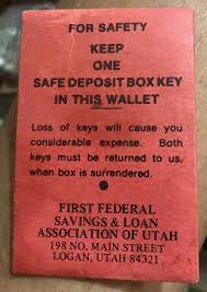 utah safe deposit box wallet ebay