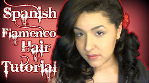 spanish flamenco inspired hair tutorial
