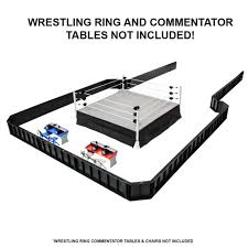 Current wwe replica wrestling belts. Wwe Wrestling Ring Barricade Guard Rail Toy Playset For Action Figures For Sale Online Ebay
