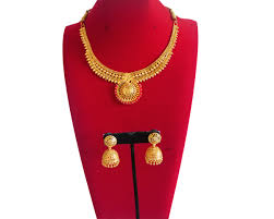 nepali bridal necklace w earring gold