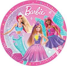 barbie bordjes 8 stuks