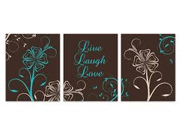 Brown And Turquoise Wall Art Prints