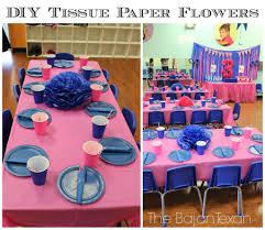 diy tissue paper flower party decor