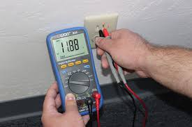testing an electrical outlet using a