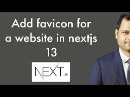 how to add favicon in nextjs 13 web app