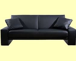 2 seater black sofa bed by sleepland beds