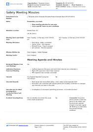 Safety Briefing Template Free For Any Health Safety Briefing