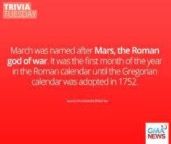 March is an important month in roman history. Good Morning Kapuso Here S Our Trivia About The 3rd Month Of The Year March Do You Have Any Fun Facts To Share Gma News Scoopnest