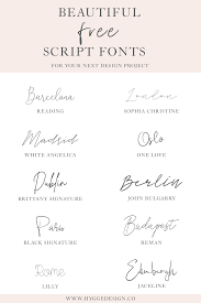 10 beautiful free script fonts