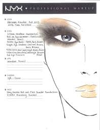Nyx Cosmetics Face Chart Hernan Lander Fall Winter 2013tina
