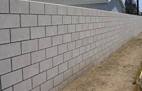 Concrete Block Wall Construction For