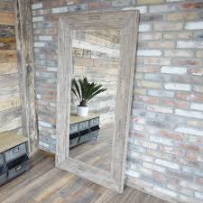 Avebury Range Rustic Wood Large Wall Mirror