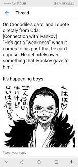 Looks like Crocodile is very probably actually a girl. : r/OnePiece