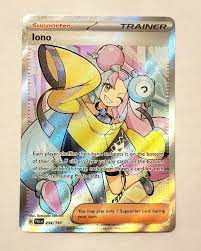 Iono 254/193 Full Art Pokémon Scarlet & Violet: Paldea Evolved -  English | eBay