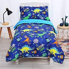 Ultra Soft Dinosaur Toddler Bed Set