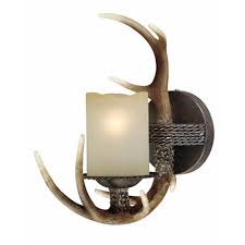 Vaxcel Faux Antler 1 Light Wall Sconce