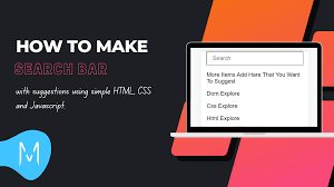 suggestions using html css