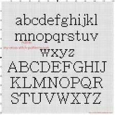 Cross Stitch Alphabet Batang All Letters Free Pattern